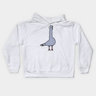 Goofy pigeon Kids Hoodie